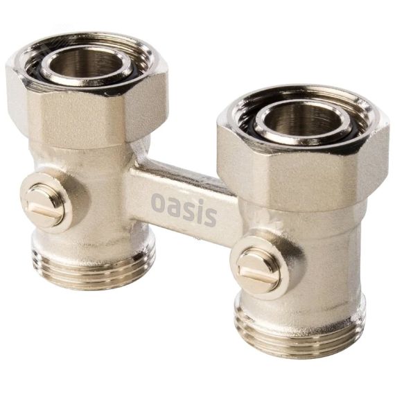 Узел нижнего подключения с шаровым затвором прямой 3/4'x3/4' Oasis Р0000101533