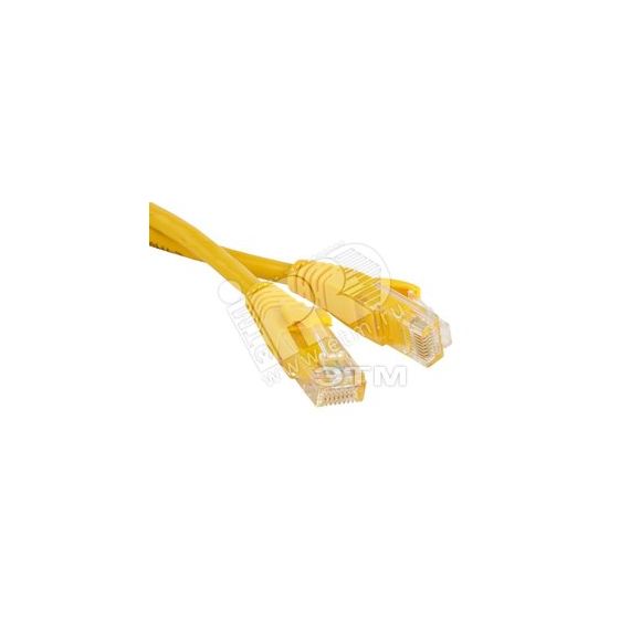 Патч-корд U/UTP категория 5е LSZH желтый (5м) Hyperline 229966