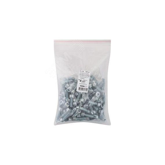 Болт DIN912 М8х25 внутренний шестигранник оцинкованный (100 шт) ХВАТ 27616-0