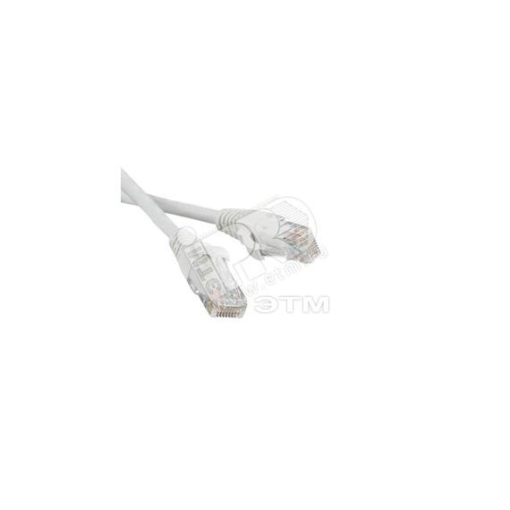 Патч-корд U/UTP категория 5е LSZH белый (5м) Hyperline 30959