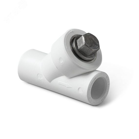 Фильтр сетчатый 40 мм полипропиленовый ВВ Белый PRO AQUA PA440014