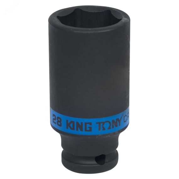 Головка торцевая ударная глубокая шестигранная 1/2', 28 мм King Tony 443528M