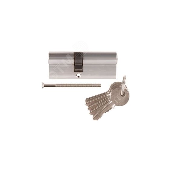 Цилиндровый механизм ''PALLADIUM'' асимметричный, 80 мм, ключ-ключ, хром FIT 67241