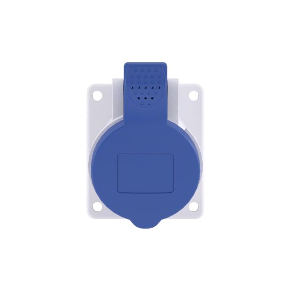Розетка панельная с наклоном PAS IP44 32А 2P+E 230В