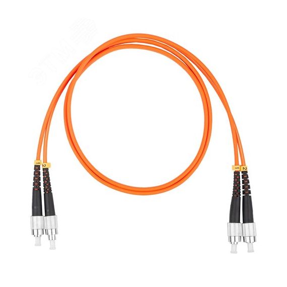 Шнур оптический коммутационный (патч-корд), FC-FC, дуплекс (duplex) OM2, нг(А)-HF, оранжевый, 15 м Datarex DR-222258