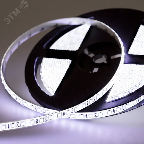 Лента LED силикон, 8 мм, IP65, SMD 2835, 120 LED/m, 12 V, цвет свечения белый REXANT 141-365