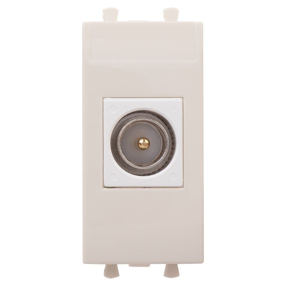 Розетка TV одиночная модульная, &quot;Avanti&quot;, &quot;Ванильная дымка&quot;, 1 модуль