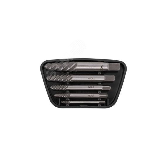 Экстракторы для шурупов усиленные 5 шт FIT 36436