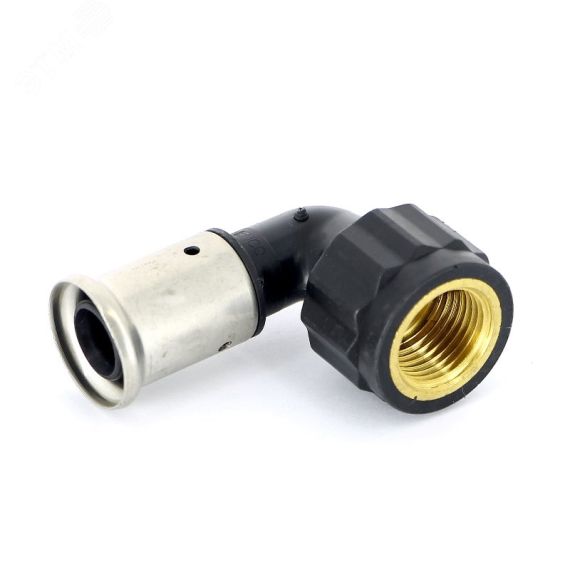 Угольник ВР 16х3/8' 90 град., ПВДФ пресс Henco 6PK-1603