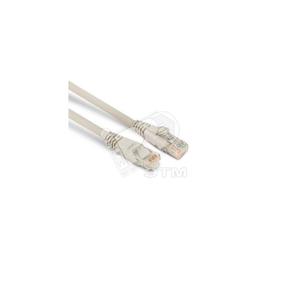 Патч-корд U/UTP категория 6a 10G LSZH серый (1м) Hyperline 222250