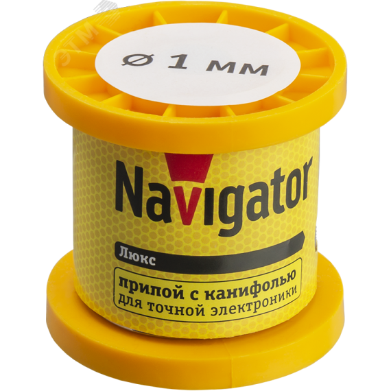 Припой 93 082 NEM-Pos02-61K-1-K100 (ПОС-61, катушка, 1 мм, 100 гр) Navigator Group 93082