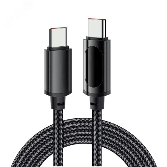 Кабель USB Type-C - Type-С, 5A, 100Вт, 1м, черный REXANT 18-7074