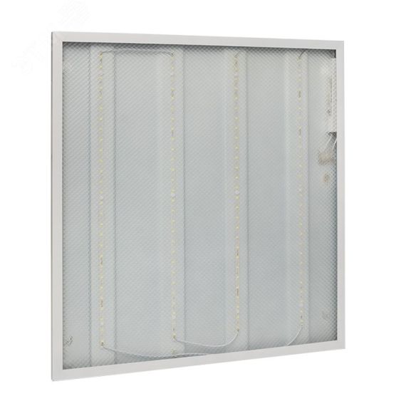 Панель светодиодная (ДВО) ДУО-4102-Z 36Вт 6500К призма 595х595 Basic EKF LPL-4102-Z-36-6500