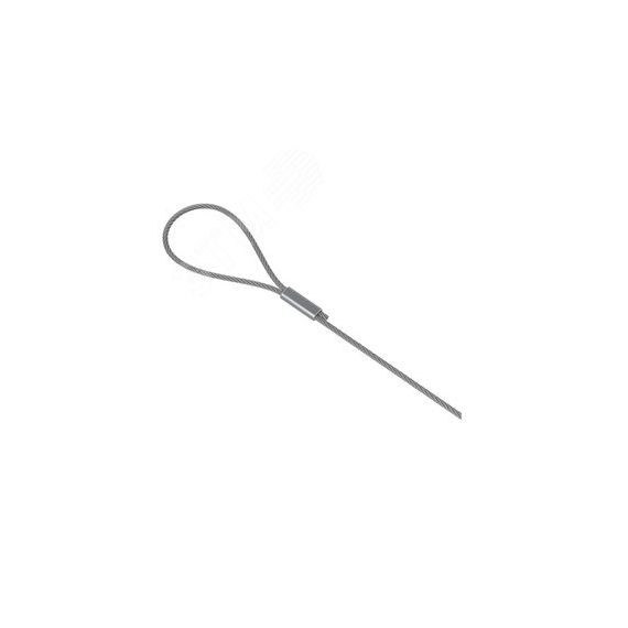 Трос оцинкованный с петлей и замком 10 м, толщ. 2,0 мм, Сендзимир цинк OSTEC 070410