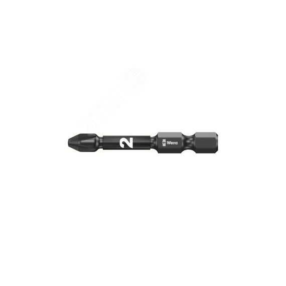 Бита ударная 855/4 IMP DC Impaktor PZ алмазное покрытие хвостовик 1/4 E 6.3 PZ 2 x 50 мм WERA WE-057661