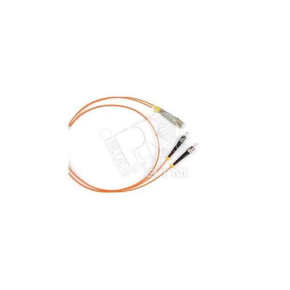 Патч-корд волоконно-оптический (шнур) мм 62.5/125 ST-LC duple* LSZH 1 м Hyperline 28281