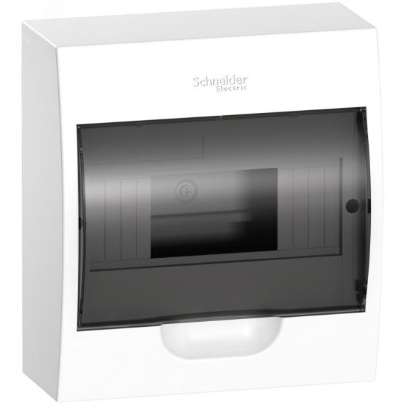 Щит распределительный навесной белый City9 (ЩРн-П-8) дверь прозрачная на 8 модулей IP40 SE (Systeme) EZ9E108S2SRU