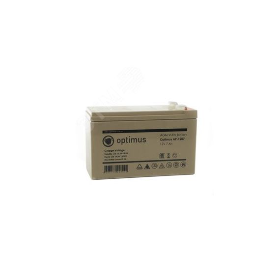 Аккумуляторная батарея Optimus AP-1207 7ач 12в Optimus CCTV В0000012048