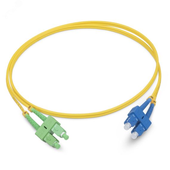 Шнур оптический duplex 25м SC/APC-SC/UPC 9/125 sm LSZH Cabeus FOP(d)-9-SC/APC-SC/UPC-25m
