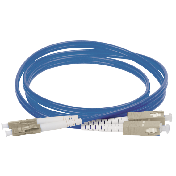 ITK Оптический коммутационный соединительный шнур (патч-корд), MM, 50/125 (OM4), LC/UPC-SC/UPC, (Duplex), 1м