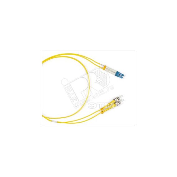 Патч-корд волоконно-оптический (шнур) SM 9/125 (G657) ST/UPC-LC/UPC duple* LSZH 1м Hyperline 39335