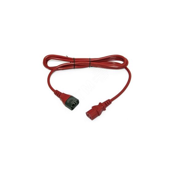 Кабель питания монитор-компьютер IEC 320 C13 -IEC 320 C14PWC-IEC13-IEC14-3.0-RD Hyperline PWC-IEC13-IEC14-3.0-RD