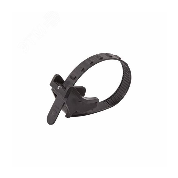 Подвес для крепления кабеля к тросу 160х12мм. черный (100 шт/уп) REXANT 07-2160