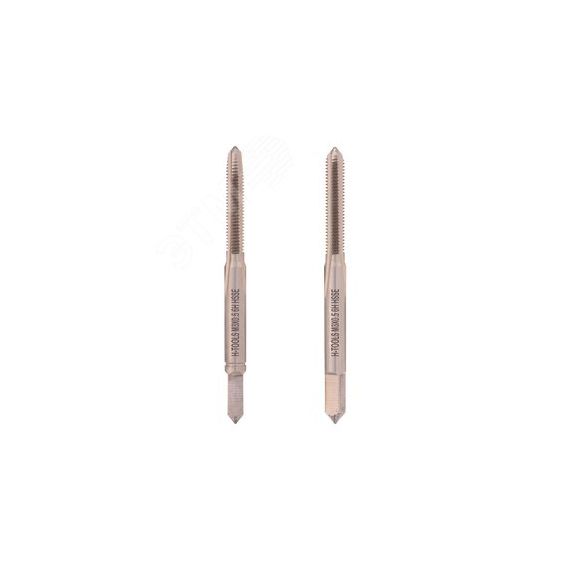 Метчик М 3,0х0,5 (Комплект 2шт) DIN352 HSSE 6h 40мм a=2,7 235801-A H-Tools 235801-A4-0030