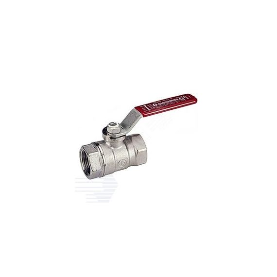 Кран шаровой хромированный R250D Ду 20 3/4' Ру42 ВВ рычаг красный Giacomini R250X004