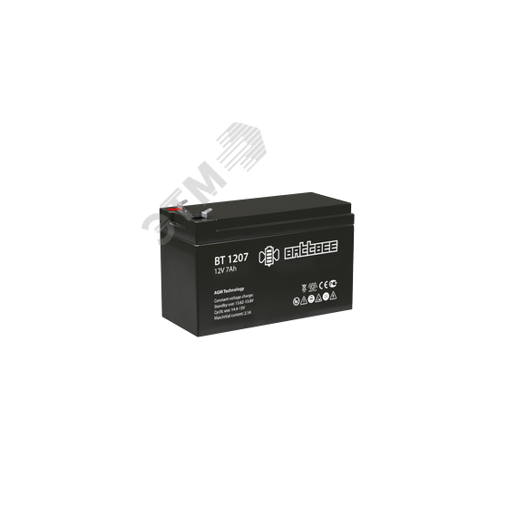 Аккумулятор 12В 7Ач Battbee Battbee (АКБ) BT 1207