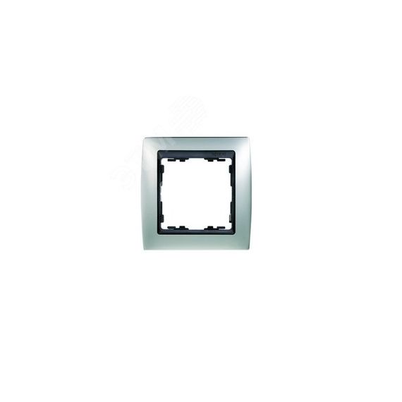 Рамка на 1 пост, S82, алюминий матовый - графит Simon 82814-33
