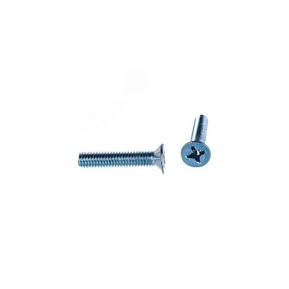 Винт DIN 965 М4х10 4.8 ZN (2000шт) с потайной головой оцинкованный РФ AB8200401032005