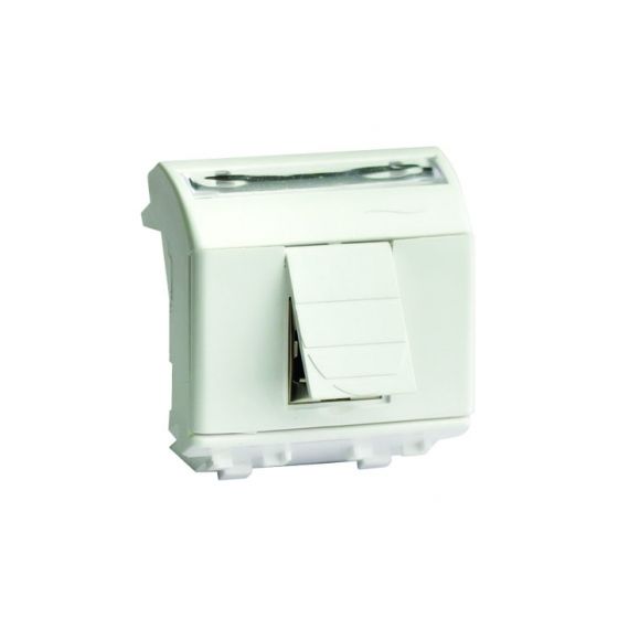 Ком.роз. RJ45 кат.5e, Brava, слон.кость, 2мод