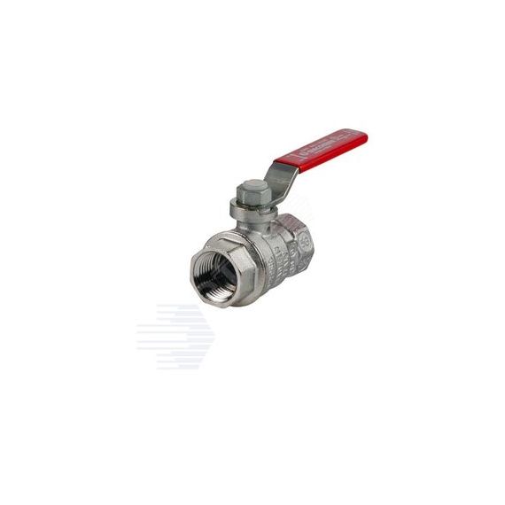 Кран шаровой хромированный R850 Ду 20 3/4' Ру35 ВВ рычаг красный Giacomini R850X024