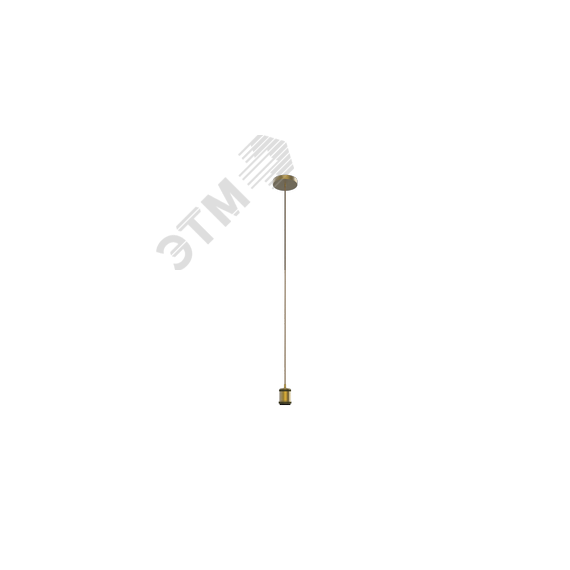 Светильник подвесной под лампу E27 1х60 Вт 200-240В IP20 1000х48 мм Бронзовый Decor Gauss Gauss PL022