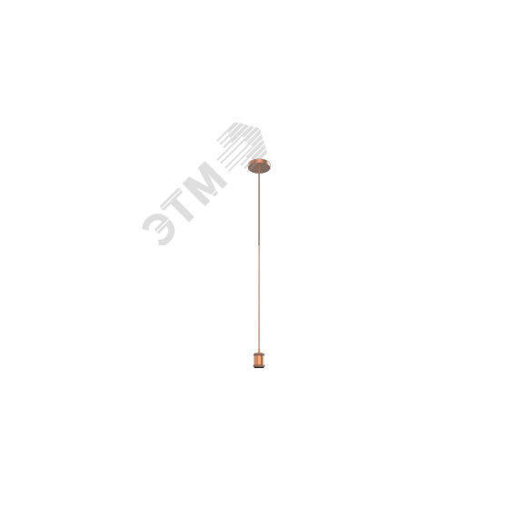 Светильник подвесной под лампу E27 1х60 Вт 200-240В IP20 1000х48 мм Медный Decor Gauss Gauss PL023