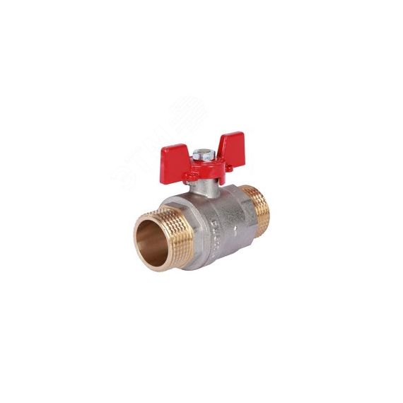 Кран шаровой 1 НР/НР, ручка бабочка Rommer RBV-0007-0410225