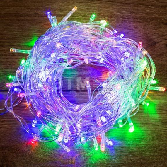 Гирлянда Твинкл Лайт 10 м, прозрачный ПВХ, 80 LED, мультиколор Neon-Night 303-189