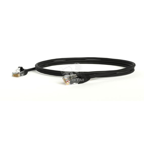 Патч-корд U/UTP категория 6 LSZH черный (3м) Hyperline 30850