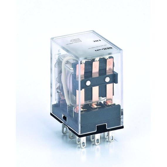 Промежуточное реле 3 конт. с LED инд. 10А 380В AC ПР-102 SE (Dekraft) 23934DEK
