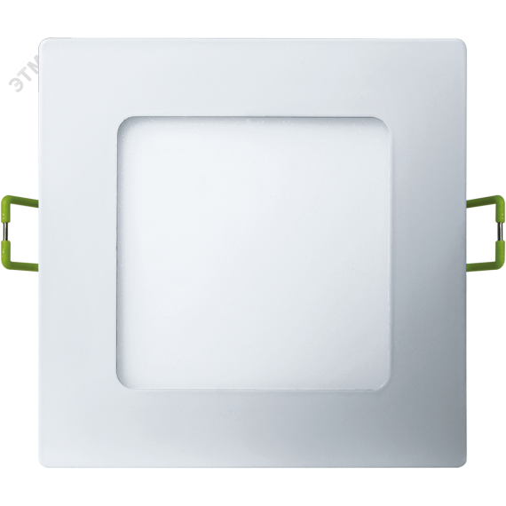 Светильник светодиодный ДВО-7w 4000К 400Лм квадратный slim белый Navigator Group 94454