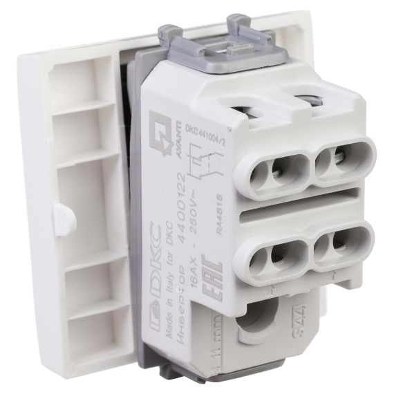 Инвертор одноклавишный модульный, &quot;Avanti&quot;, &quot;Белое облако&quot;, 2 модуля