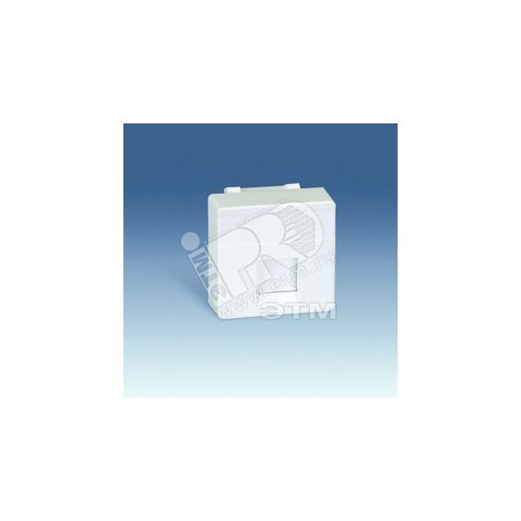 Адаптер на 1 RJ45(12) 75528-, 75540-, 75541-, 75544-39, широкий, шторки, S27, серый Simon 27087-37