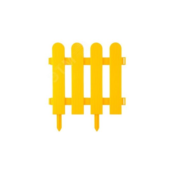 Забор декоративный ''ШТАКЕТНИК'', 29x224см, желтый GRINDA 422209-Y