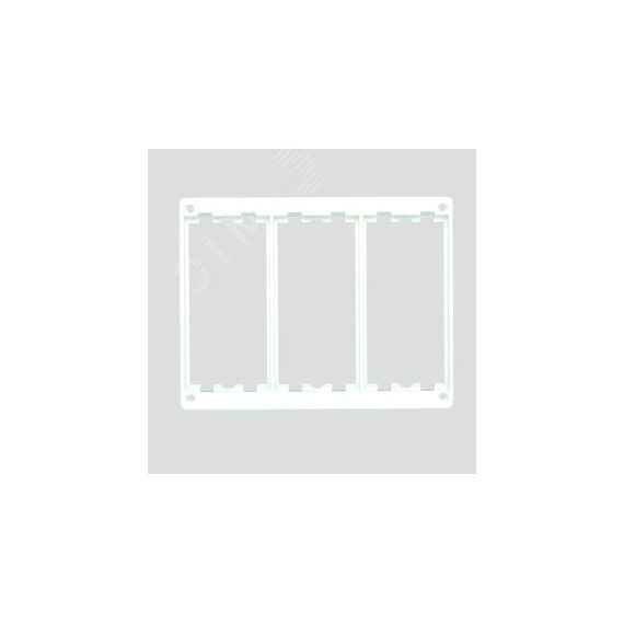 Connect Рамка на 3 S-модуля к монтажным коробкам SM350, SM360, Сима Класик, белый Simon SM302-9