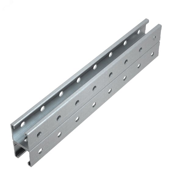Страт-профиль двойной 41х41 L250 мм s:2,5 (тройная перфорация) КМ-профиль LO41600