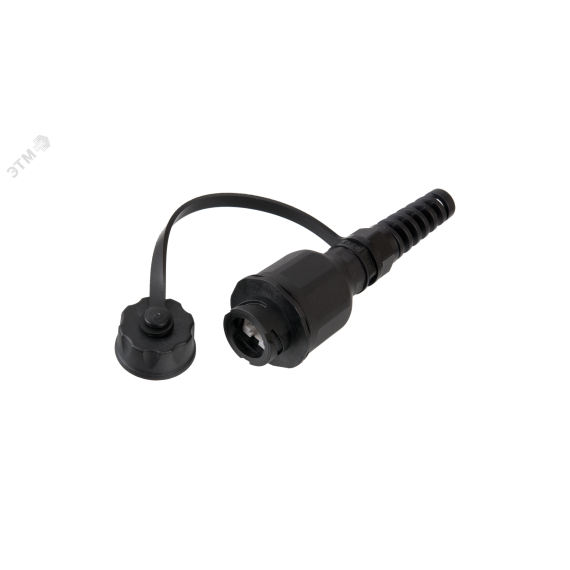 Индустриальный модуль-розетка, Кат.6, RJ45/8P8C, неэкранированная, IP67, черный NIKOMAX/NIKOLAN NMC-KJUE2-IS-PC-BK