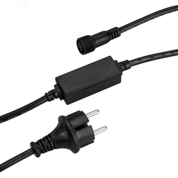 Шнур питания ARD-CLASSIC-BALL-STD-1.5м Black (230V, 1.6A) (ARDCL, Закрытый) Arlight 025651