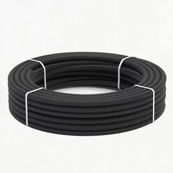 Труба гофрированная из нерж. стали SS304 PT 32А, черная, 10м Stahlmann 2259375