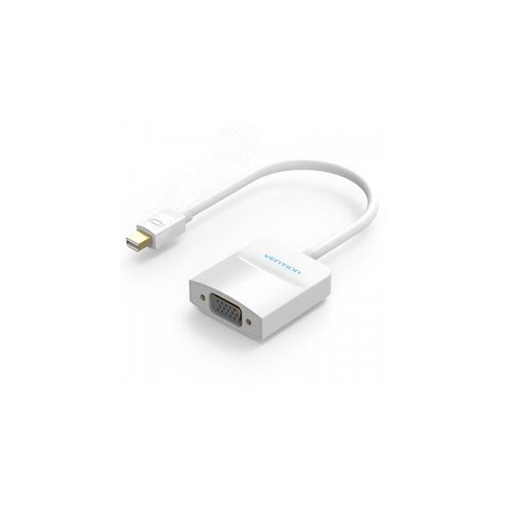 Адаптер переходник mini DisplayPort 20M на VGA 15F, 17 см., белый Vention HBDWB